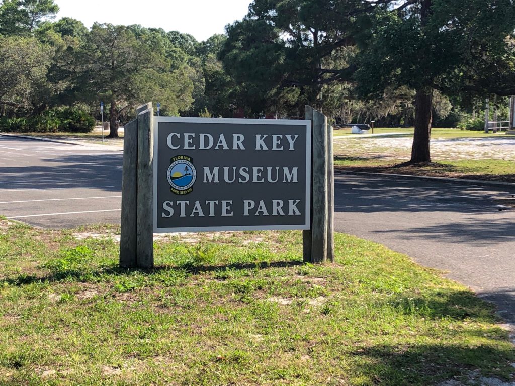 cedar key museum state park sign